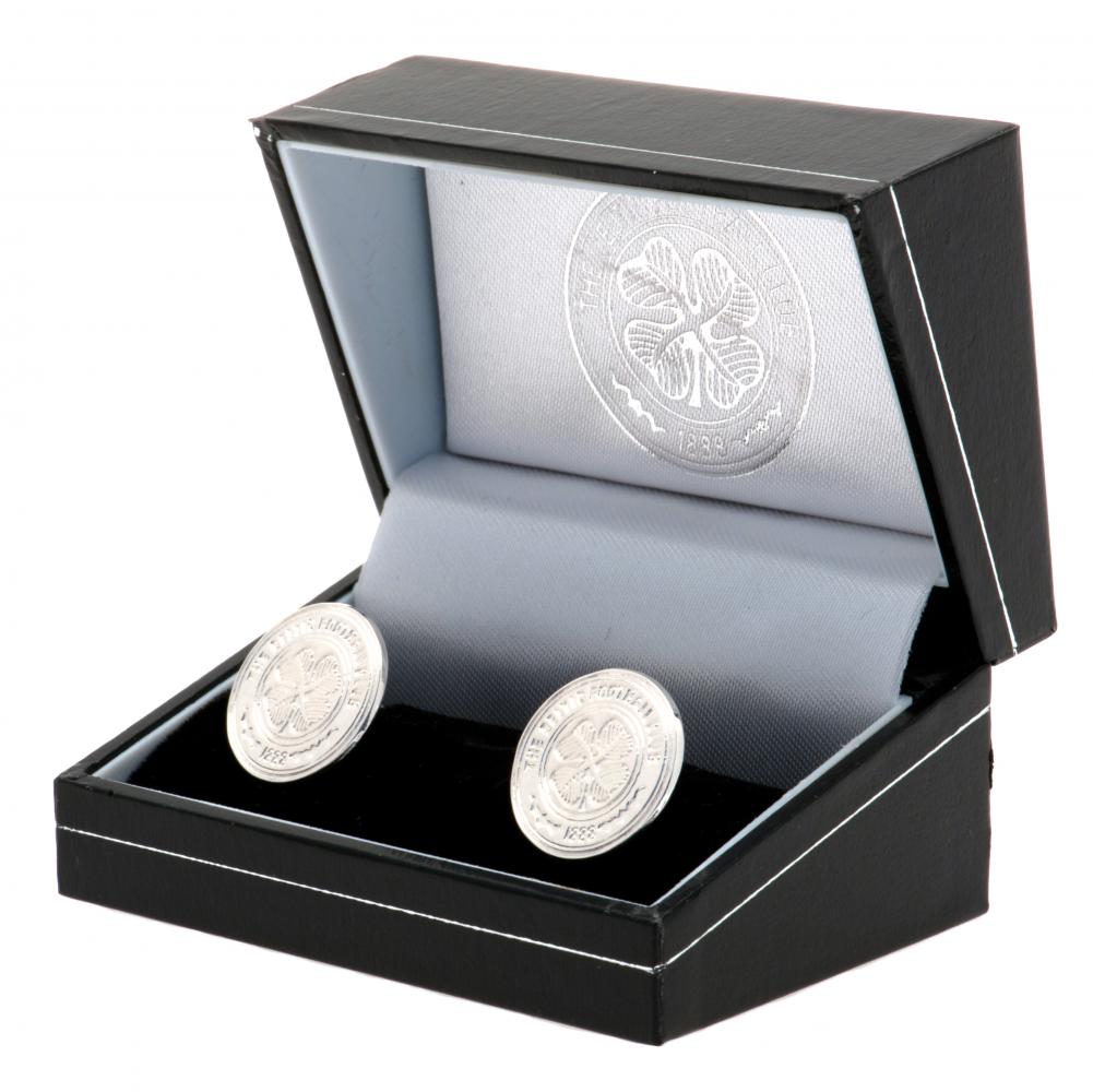 Celtic FC Sterling Silver Crest Cufflinks LKT Sport Football>European Leagues>Celtic FC Cufflinks