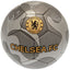 Chelsea FC Camo Sig Football LKT Sport High spec metallic finish 32 panel synthetic footballStriking silver colour featuring the Chelsea crest and official player signature prints in whiteSuitable for 14 yrs and olderOfficial licensed productSize 5 footba