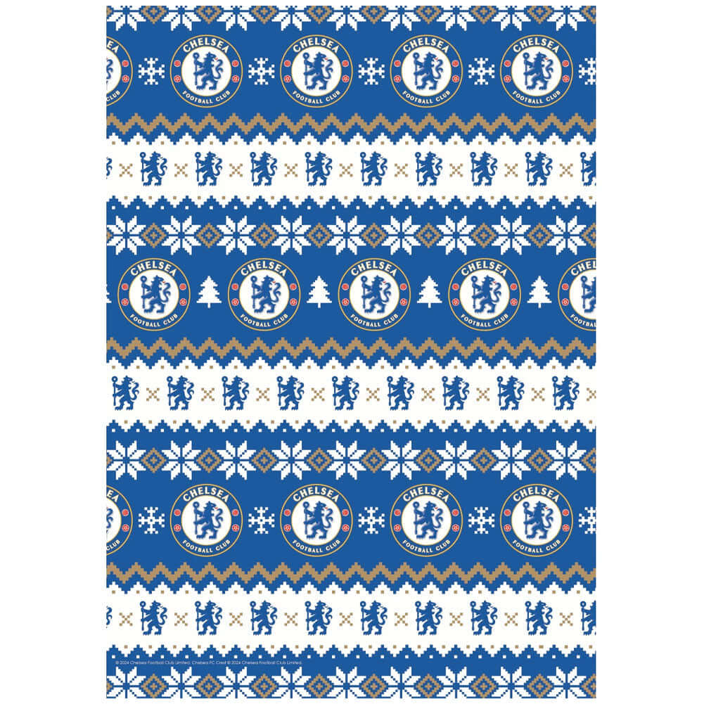 Chelsea FC Christmas Gift Wrap LKT Sport Football>Premier League>Chelsea FC Wrapping Paper