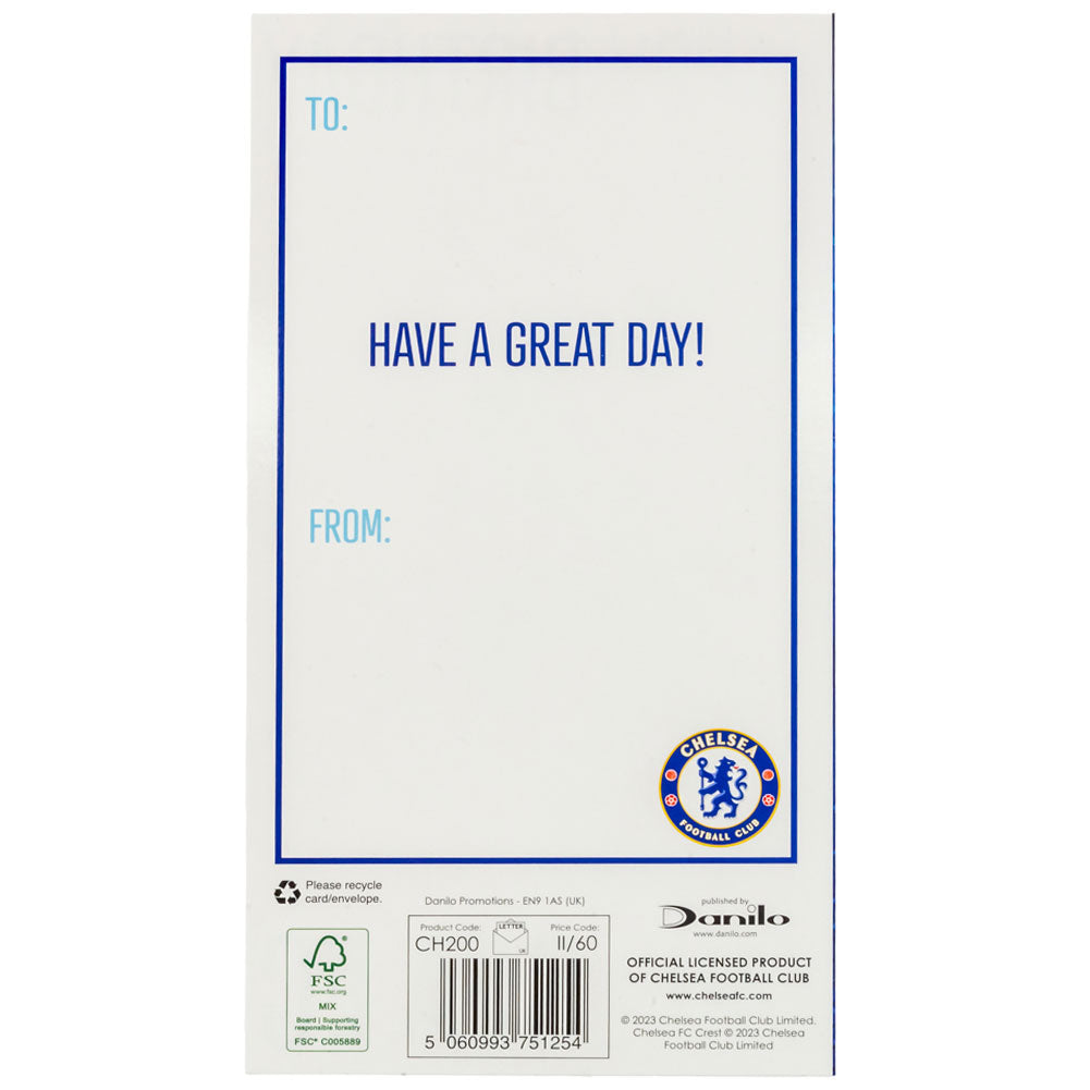 Chelsea FC Crest Birthday Card LKT Sport Football>Premier League>Chelsea FC Greeting Cards