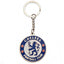 Chelsea FC Crest Keyring LKT Sport Metal crest shaped keyring with chain and split ring Die stamped design with full colour enamel infill Metal alloy with silver style finish Official licensed product Approx 45mm x 45mm On a header card Keychains
