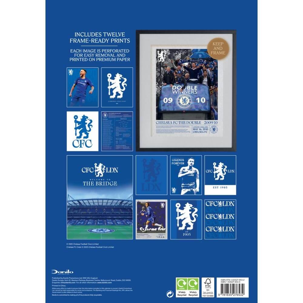 Chelsea FC Deluxe Calendar 2026 LKT Sport Football>Premier League>Chelsea FC Wall Calendars