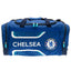 Chelsea FC Flash Holdall LKT Sport Flash design holdall featuring Chelsea text and a white crestLarge double zipped opening for easy access2 additional zipped end pockets featuring CFC crestCarry handles and adjustable shoulder strapRubber zip pulls featu