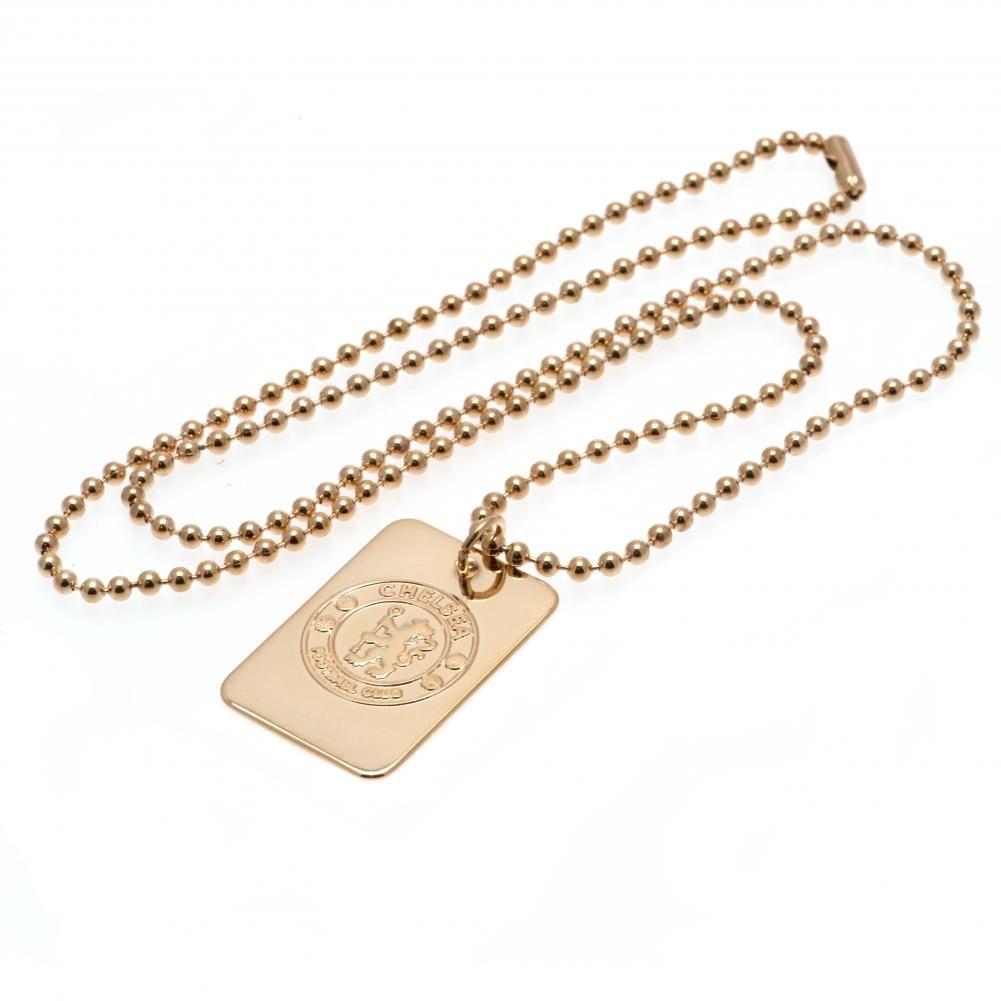 Chelsea FC Gold Plated Dog Tag & Chain LKT Sport Football>Premier League>Chelsea FC Necklaces