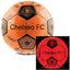 Chelsea FC LED Glow Football LKT Sport Orange LED glow 32 panel footballFeaturing a black crest and Chelsea text30 hours of continuous light up fun!Bounce activated with auto turn offBatteries included, fill 7.5-8.5 PSI for optimal bounceSuitable for 14 y