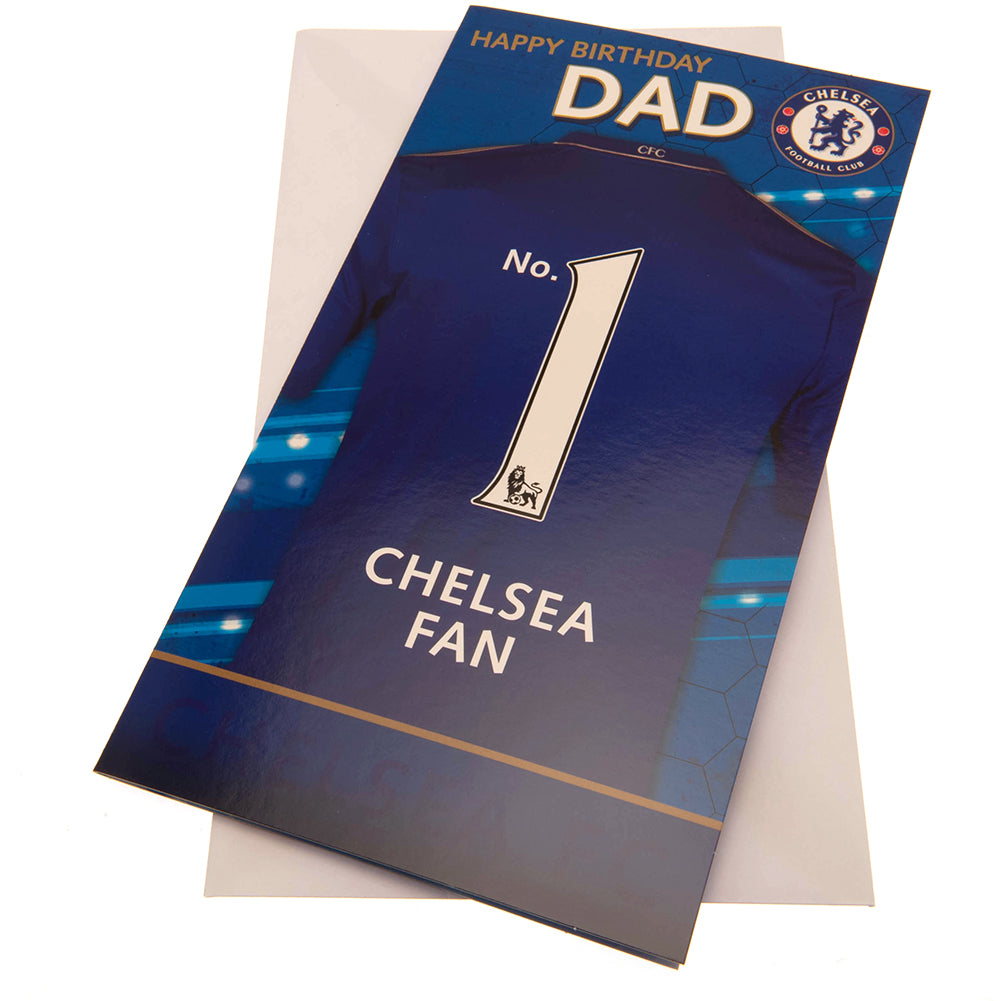 Chelsea FC No. 1 Dad Birthday Card LKT Sport Football>Premier League>Chelsea FC Greeting Cards