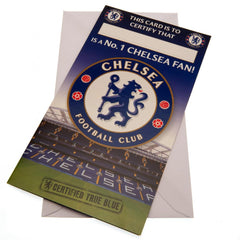 Chelsea FC No. 1 Fan Birthday Card LKT Sport Football>Premier League>Chelsea FC Greeting Cards