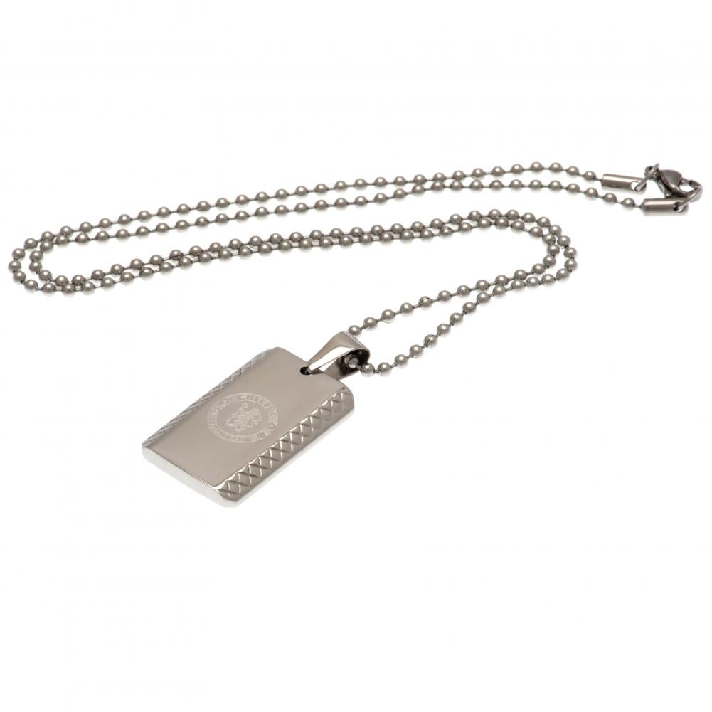 Chelsea FC Patterned Dog Tag & Chain LKT Sport Football>Premier League>Chelsea FC Necklaces