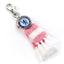 Chelsea FC Pink Bar Scarf Bag Charm LKT Sport Pink and white bar scarf design bag charmWith a full colour Chelsea crest charm and lobster claw claspOfficial licensed productApprox 60mm x 30mm Keychains
