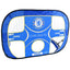 Chelsea FC Pop Up Target Goal LKT Sport Fantastic football training goal for the garden Flip over to use as either a training target or goal Complete with a hand carry bag and ground pegs Official licensed product Approx 106cm x 75cm x 75cm In a display s