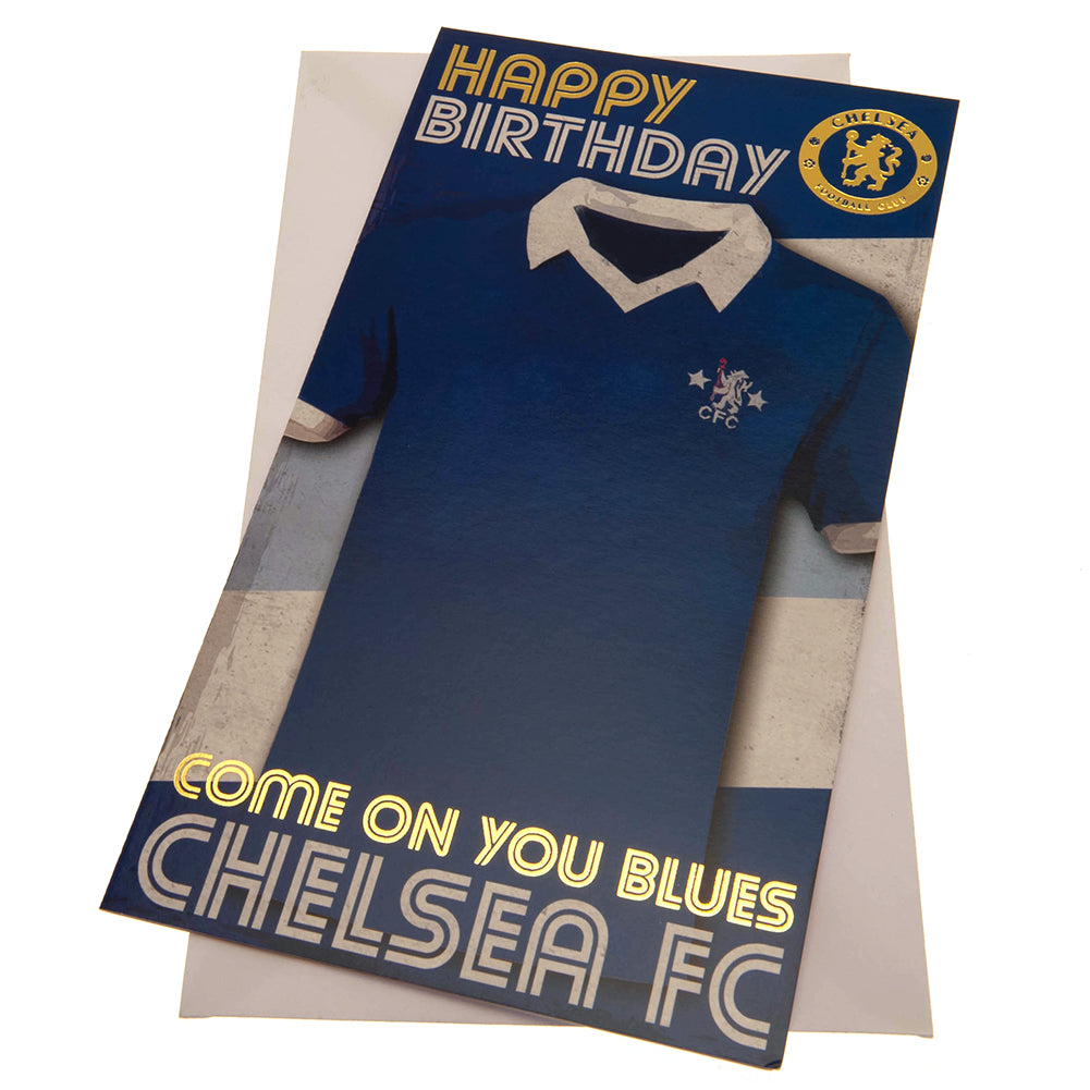 Chelsea FC Retro Shirt Birthday Card LKT Sport Football>Premier League>Chelsea FC Greeting Cards