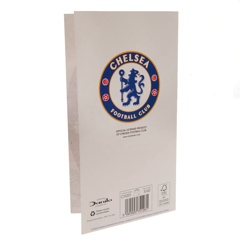 Chelsea FC Retro Shirt Birthday Card LKT Sport Football>Premier League>Chelsea FC Greeting Cards