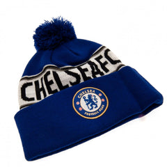 Chelsea FC Royal Text Ski Hat LKT Sport Football>Premier League>Chelsea FC Beanies