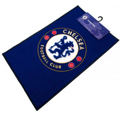 Chelsea FC Rug LKT Sport Bright colourful bedroom rug featuring a large central club crest Made from 100% polyamide with a non-slip backing Machine washable Official licensed product Approx 80cm x 50cm On a header card Rugs