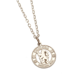Chelsea FC Silver Plated Boxed Pendant CR LKT Sport Silver plated pendant and necklaceFeaturing a Chelsea crest pendant on a chain necklaceWith a lobster claspOfficial licensed productNecklace approx 50cm (20 inches)Pendant approx 22mm x 22mm Charms & Pen