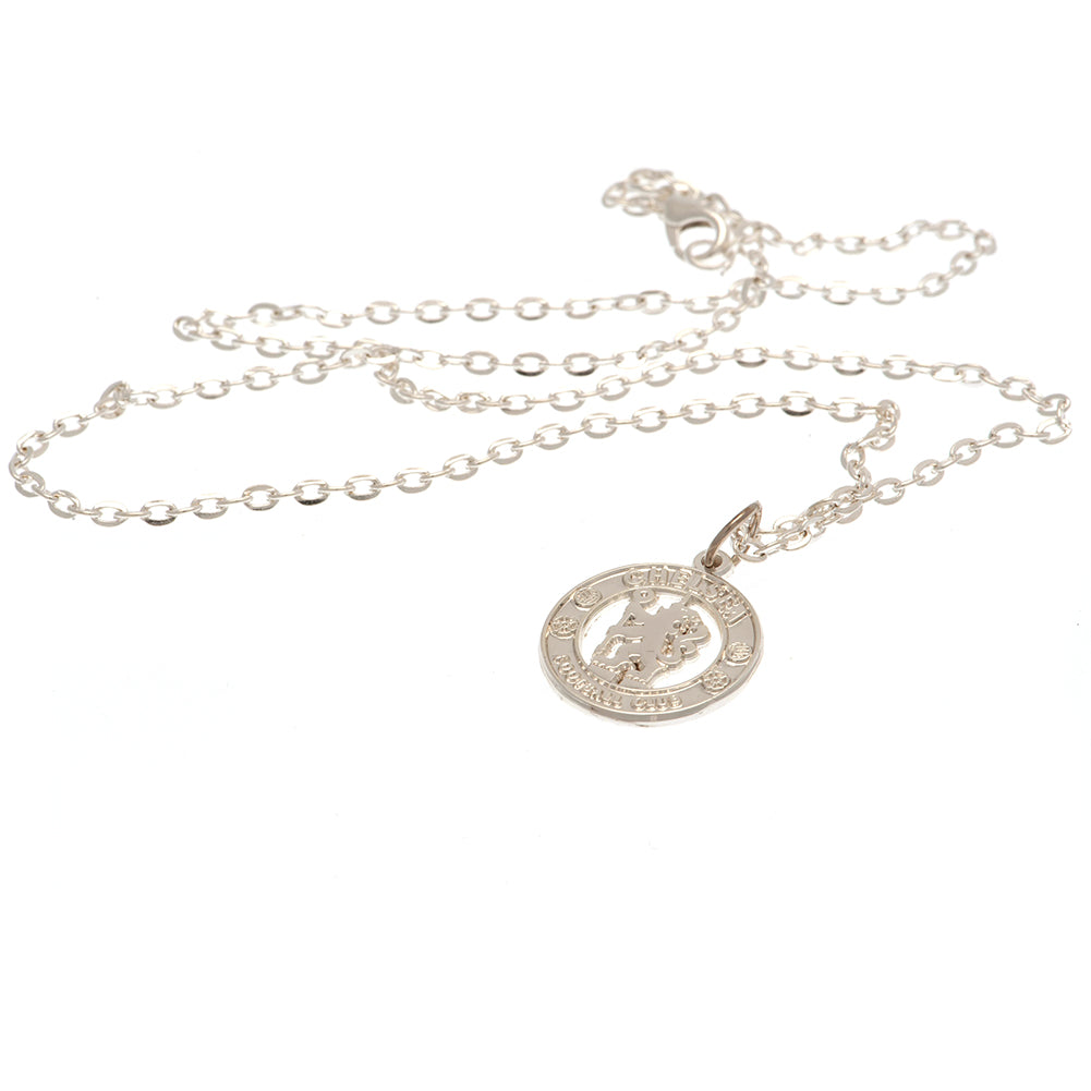 Chelsea FC Silver Plated Boxed Pendant CR LKT Sport Silver plated pendant and necklaceFeaturing a Chelsea crest pendant on a chain necklaceWith a lobster claspOfficial licensed productNecklace approx 50cm (20 inches)Pendant approx 22mm x 22mm Charms & Pen