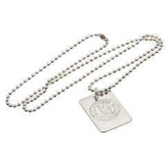 Chelsea FC Silver Plated Dog Tag & Chain LKT Sport Football>Premier League>Chelsea FC Necklaces
