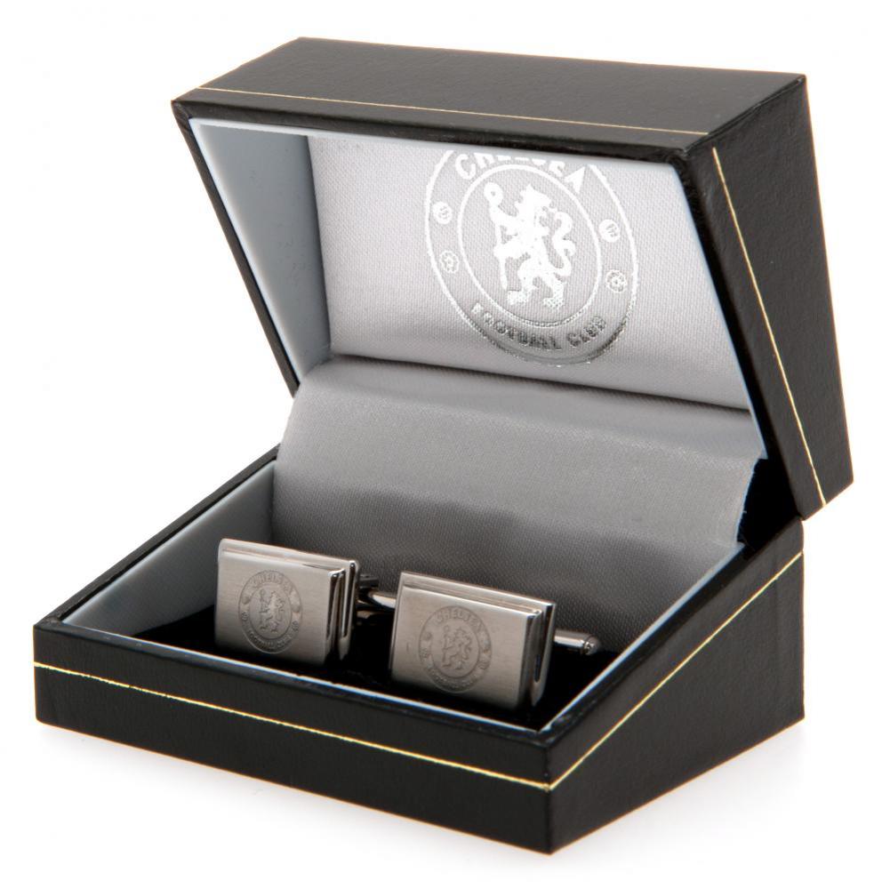 Chelsea FC Stainless Steel Cufflinks LKT Sport Football>Premier League>Chelsea FC Cufflinks