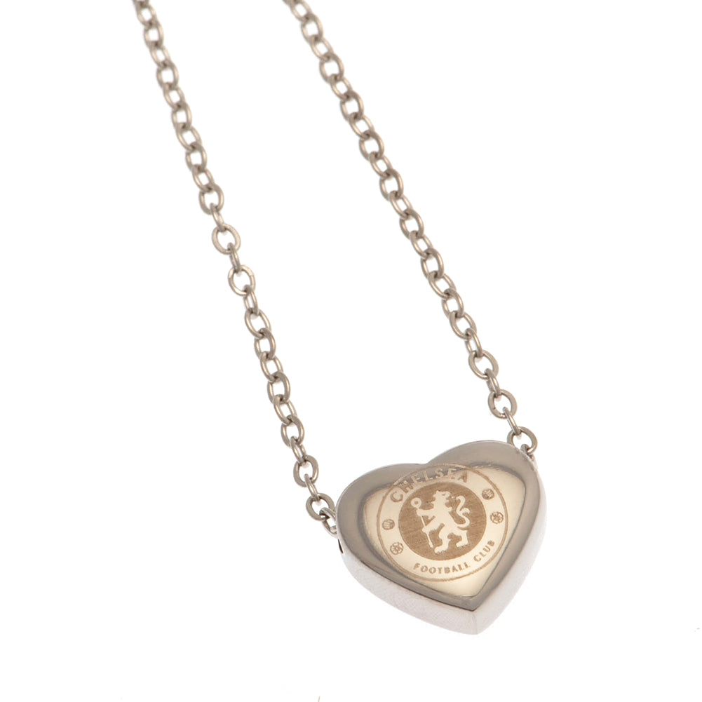 Chelsea FC Stainless Steel Heart Necklace LKT Sport Football>Premier League>Chelsea FC