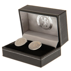 Chelsea FC Stainless Steel Round Cufflinks LKT Sport Football>Premier League>Chelsea FC