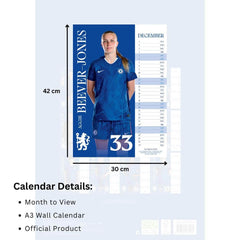 Chelsea WFC A3 Calendar 2026 LKT Sport Football>Premier League>Chelsea FC Wall Calendars