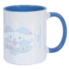 Cinnamoroll Coloured Mug LKT Sport Ceramic everyday coffee mugFeatures a pretty image of Cinamoroll with a baby blue heart behindGlazed kiln fired finish with blue handleOfficial Licensed MerchandiseApprox 315ml (11oz)Approx 9cm tall, 8cm in diameter Mugs