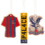 Crystal Palace FC 3pk Air Freshener LKT Sport Multipack of vibrant colour long lasting air freshenersFeaturing Palace crest, classic home kit and number plate designsEach air freshener has an elasticated loop and is individually wrappedOfficial licensed p