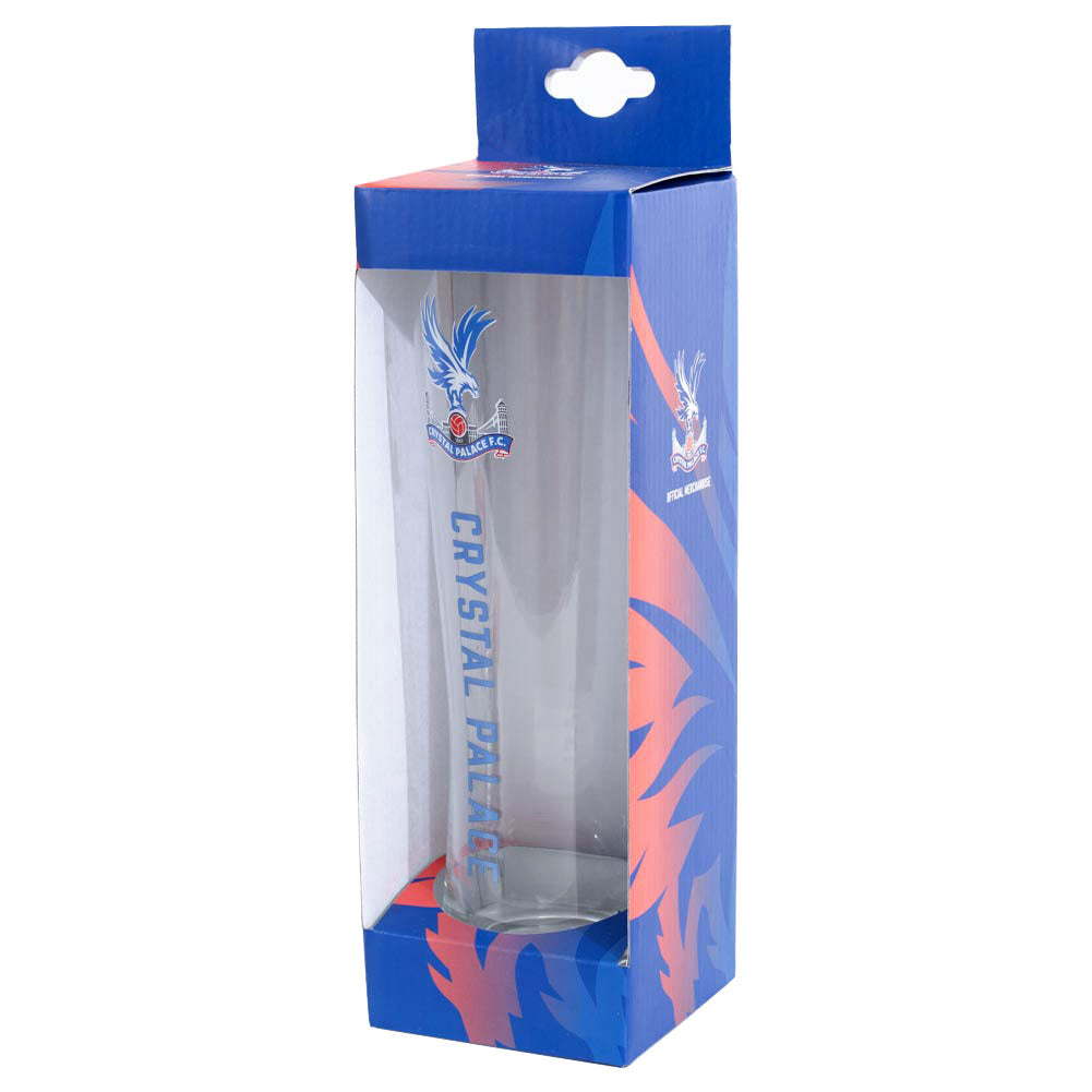 Crystal Palace FC Tall Beer Glass LKT Sport Football>Premier League>Crystal Palace FC Beer Glasses