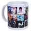 David Bowie Album Collage Mug LKT Sport Ceramic everyday coffee mugFeatures a collage of Bowie Album Cover images from across the decadesGlazed kiln fired finish with white handleOfficial Licensed MerchandiseApprox 315ml (11oz)Approx 9cm tall, 8cm in diam