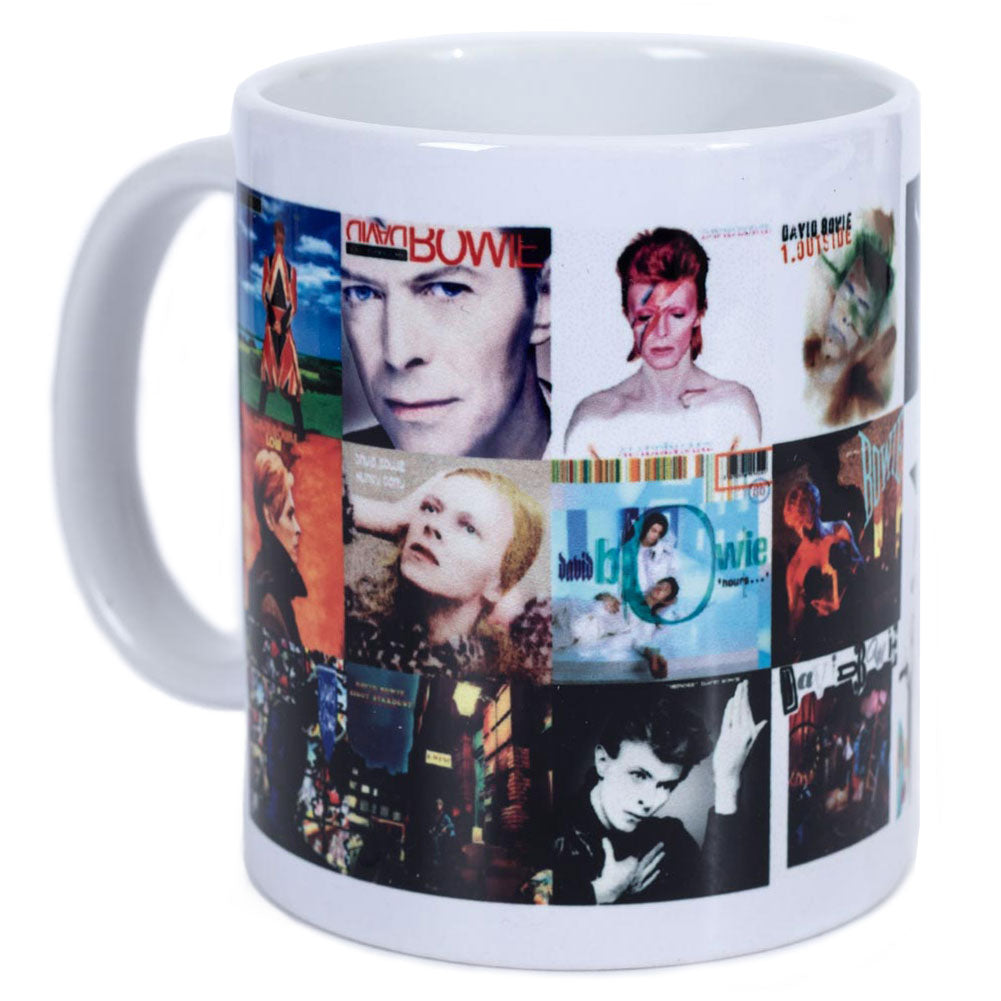 David Bowie Album Collage Mug LKT Sport Entertainment>Music>David Bowie Mugs