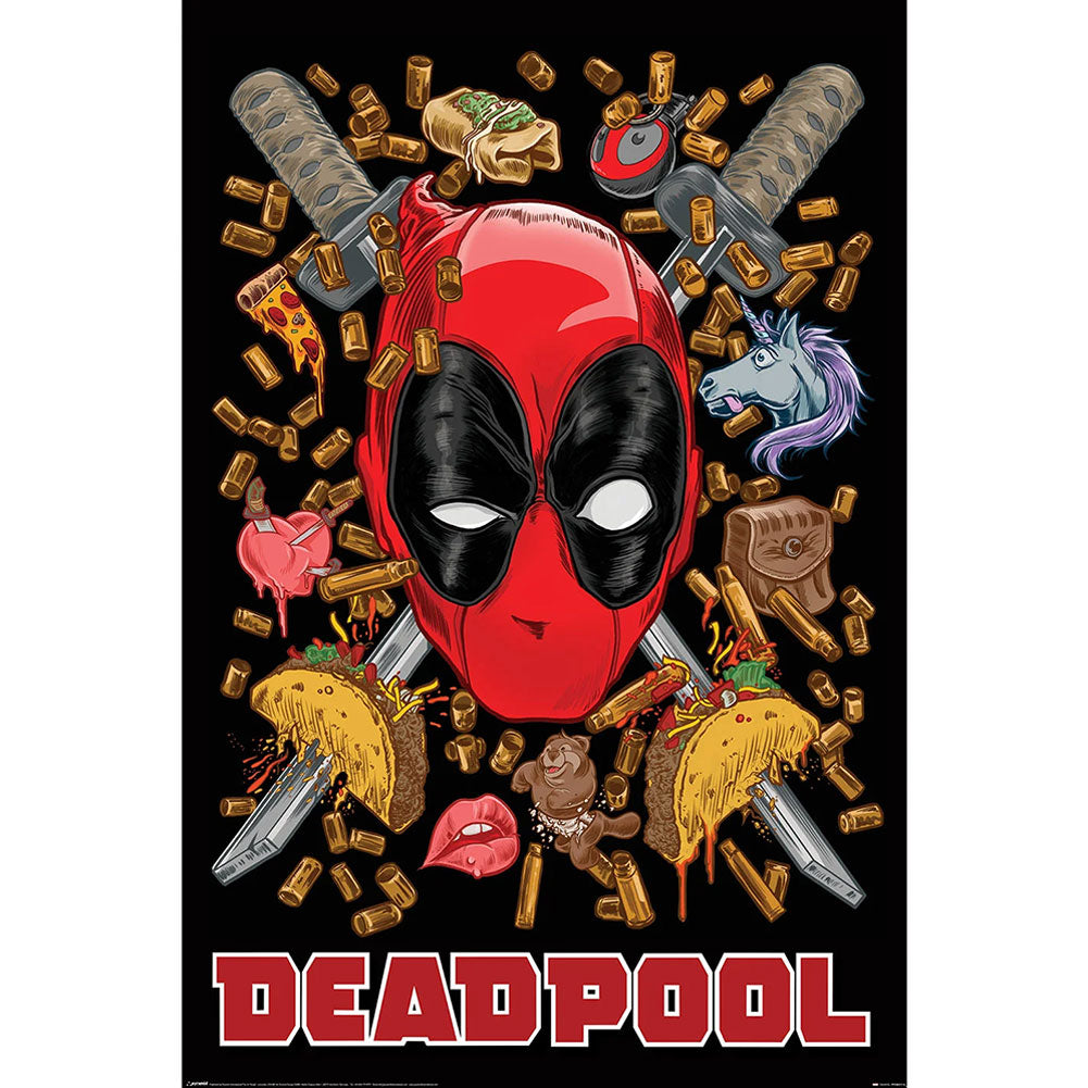 Deadpool Chimichanga Poster 210 LKT Sport Entertainment>Movies>Deadpool Posters