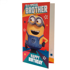 Despicable Me 3 Minion Birthday Card Brother LKT Sport Entertainment>Movies>Despicable Me Greeting Cards