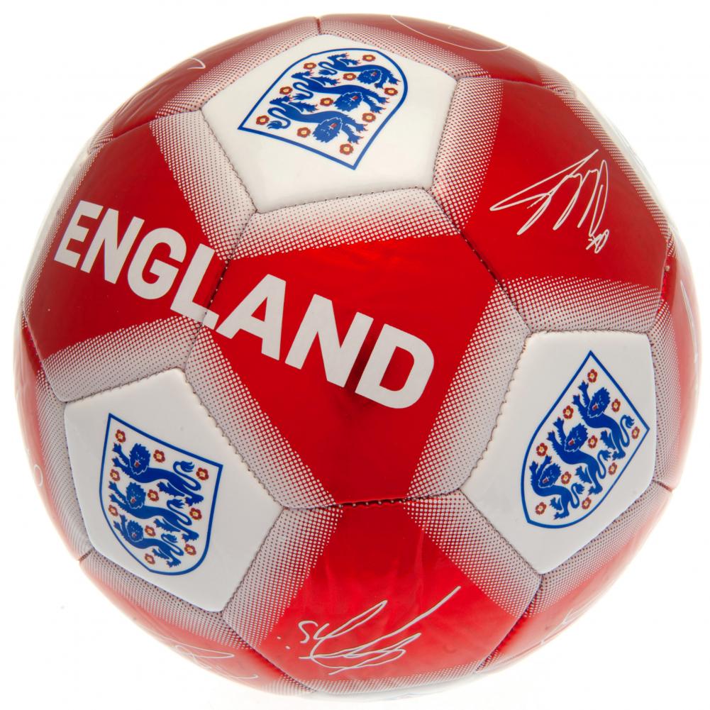 England FA Red & White Signature Football LKT Sport Football>International>England FA Soccer Balls