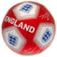 England FA Red & White Signature Football LKT Sport High spec metallic finish 32 panel synthetic football Striking red and white colour featuring the England crest and official player signature prints Suitable for 14 yrs and older Official licensed produc