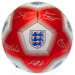 England FA Red & White Signature Football LKT Sport Football>International>England FA Soccer Balls