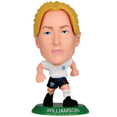 England Lionesses SoccerStarz Williamson LKT Sport Leah Williamson Soccerstarz collectable figureFeatures classic England home kitStands 5cm tall on a green baseOfficial licensed productApprox 5cm x 2.5cm x 2.5cm Action Figures