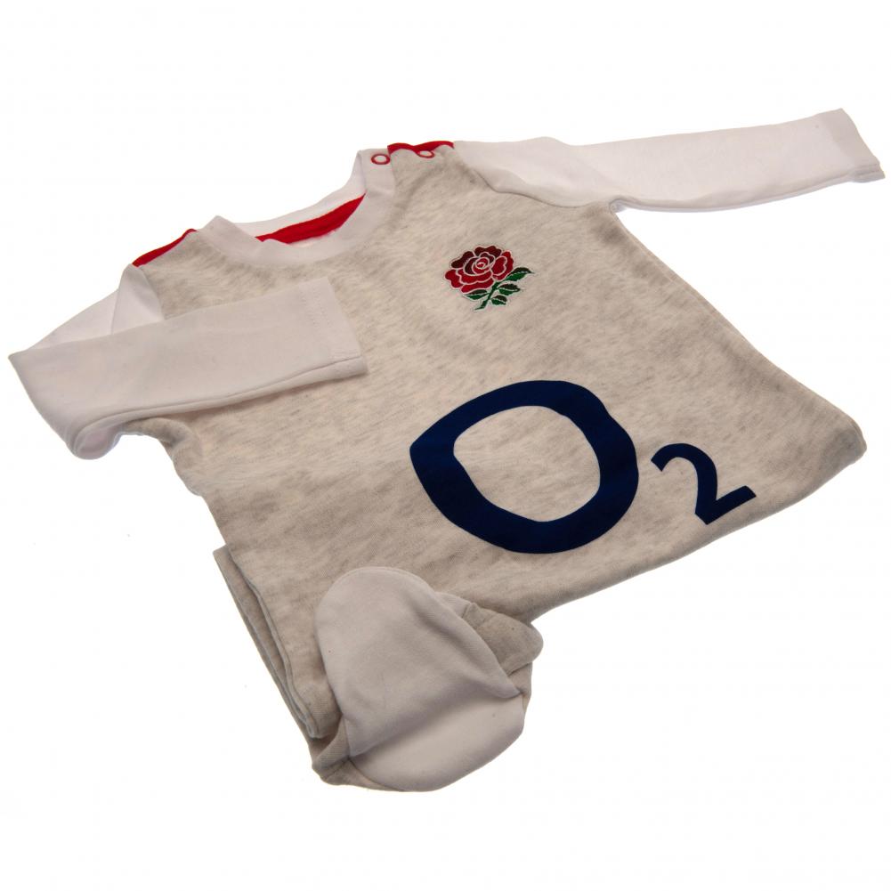 England RFU Sleepsuit 12/18 mths GR LKT Sport Rugby>England RFU Baby & Children's Sleepwear