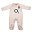 England RFU Sleepsuit 6/9 mths PC LKT Sport This long sleeved baby sleepsuit features the famous England RFU roseDesign inspired by the 2023-24 season kit with an embroidered crest and printed sponsorSoft comfortable fit with press stud fasteningMain: 100