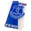 Everton FC Crest Birthday Card LKT Sport Colourful gloss finish fold out birthday cardFeaturing a large white Everton FC crest on the front with the text 'Up the Toffees'Message inside reads 'Happy Birthday'Message on reverse reads 'Have a brilliant day!'