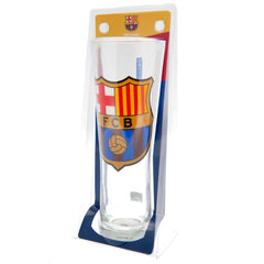 FC Barcelona Colour Crest Tall Beer Glass LKT Sport Football>European Leagues>FC Barcelona Beer Glasses