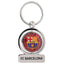 FC Barcelona Spinner Keyring LKT Sport Metal spinner keyring and split ringFeatures a spinning FCB logo, with Barca repeated on the reverseMetal alloy with silver style finishOfficial licensed productApprox 50mm x 40mm Keychains