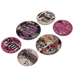 Friends Button Badge Set Doodle LKT Sport Entertainment>TV Series>Friends Pinback Buttons