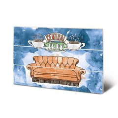 Friends Wood Central Perk Print LKT Sport Entertainment>TV Series>Friends Prints