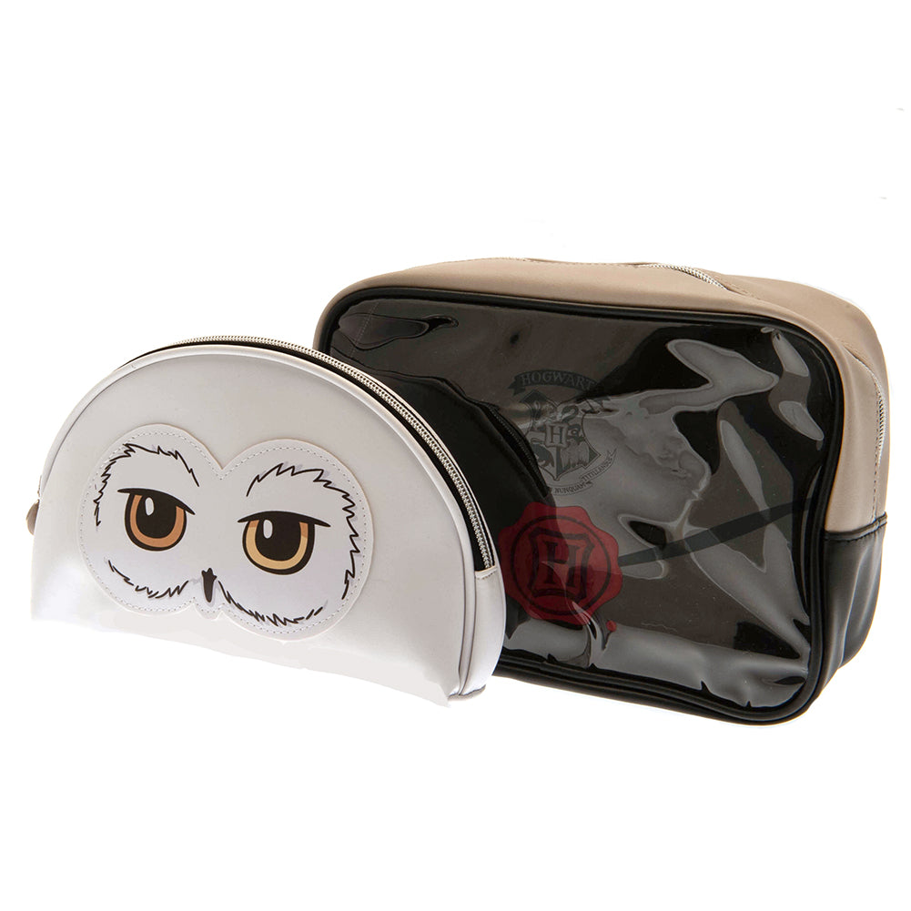 Harry Potter 2 Piece PU Wash Bag Set LKT Sport Entertainment>Movies>Harry Potter Toiletry Bags
