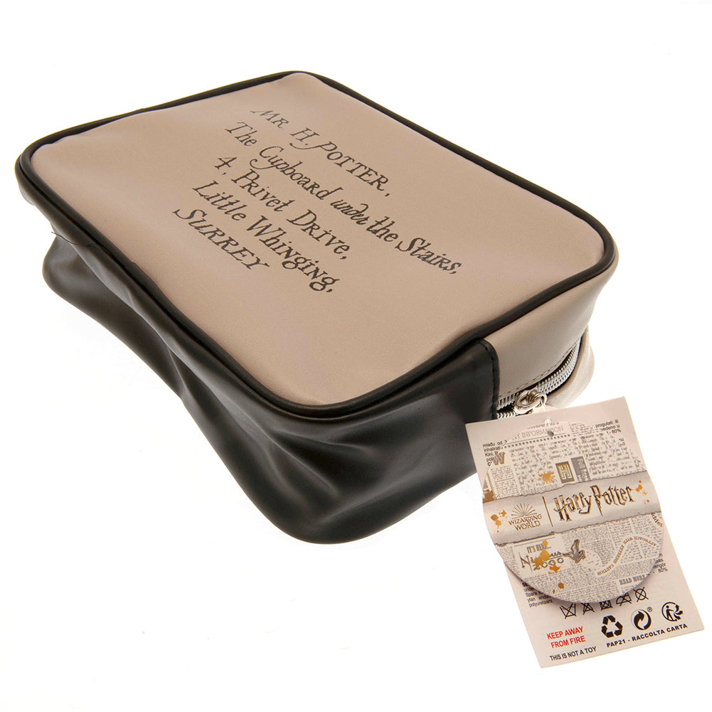 Harry Potter 2 Piece PU Wash Bag Set LKT Sport Entertainment>Movies>Harry Potter Toiletry Bags