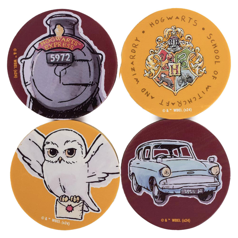 Harry Potter 4pk Eraser Set LKT Sport Entertainment>Movies>Harry Potter Standard Erasers