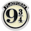Harry Potter 9 & 3 Quarters Pin Badge LKT Sport Bright, colourful and highly detailed enamel pin badge The famous Platform 9 & 3 Quarters sign on a butterfly clasp fixing Official licensed product Approx 18mm x 18mm On a backing card Brooches & Lapel Pins