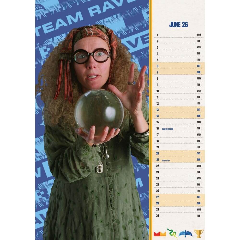 Harry Potter A3 Calendar 2026 LKT Sport Entertainment>Movies>Harry Potter Wall Calendars