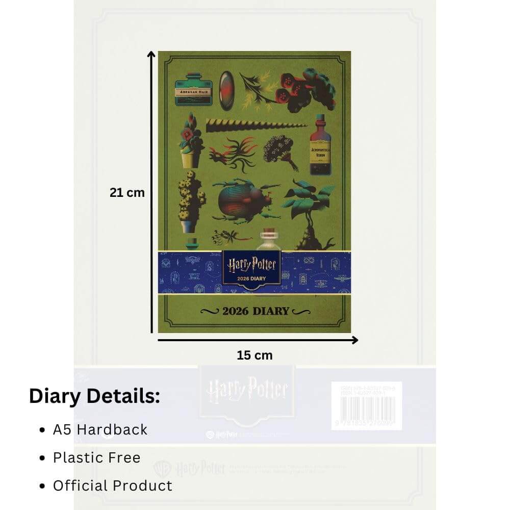 Harry Potter A5 Diary 2026 LKT Sport Entertainment>Movies>Harry Potter Planners