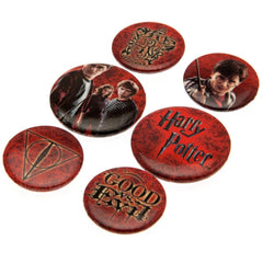 Harry Potter Button Badge Set Logo LKT Sport Entertainment>Movies>Harry Potter Pinback Buttons